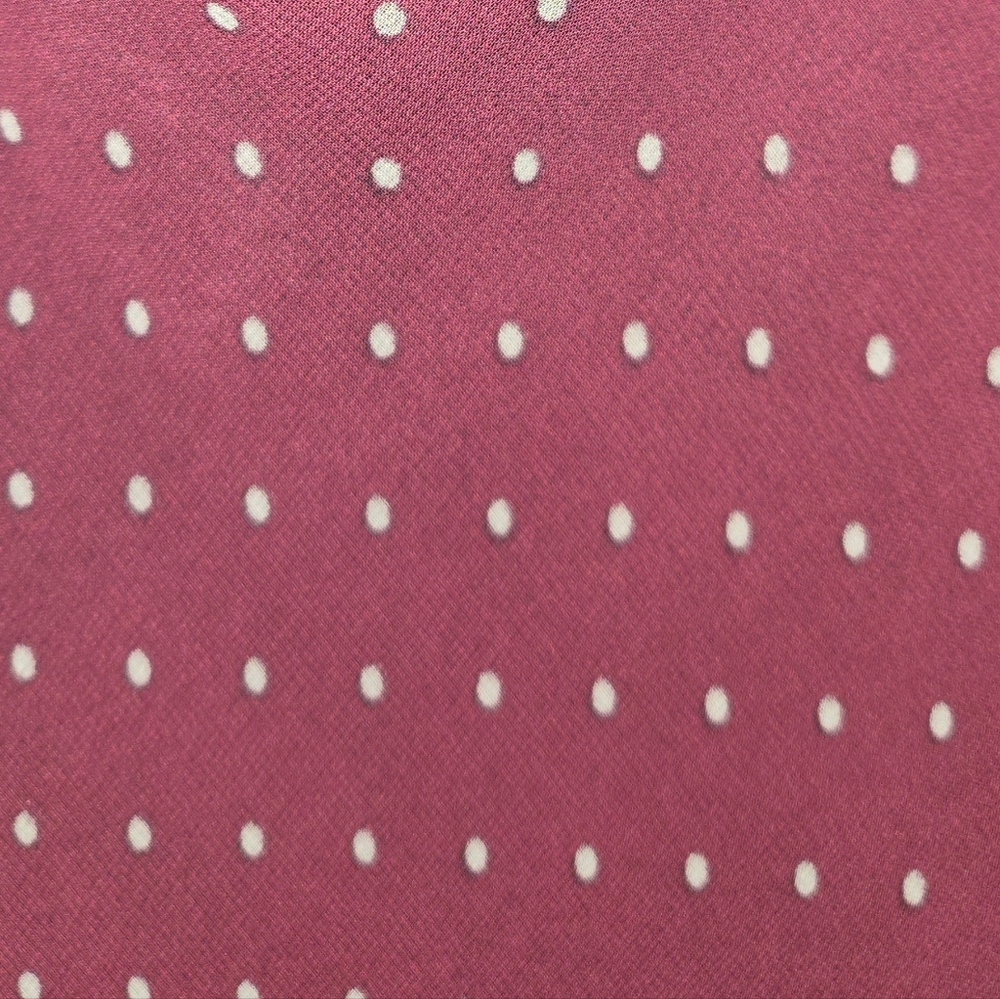 Lane Bryant Collection Maroon Gray Polka Dot Midi For Neck V Neck Flowy Dress 16 - Picture 2 of 4